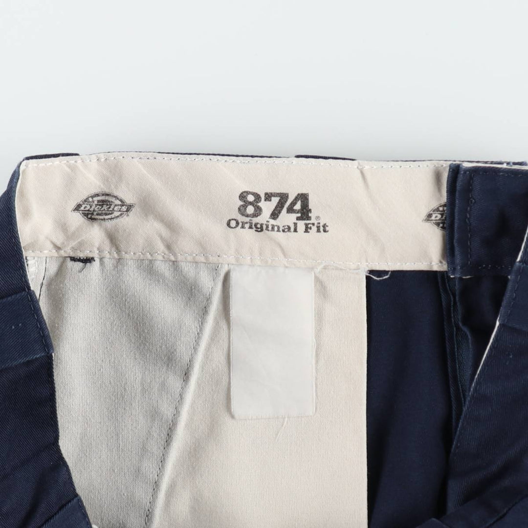 Dickies 874 Original Fit Work Pants, Men's, Size W33 unclear navy blue type Vintage Second Hand