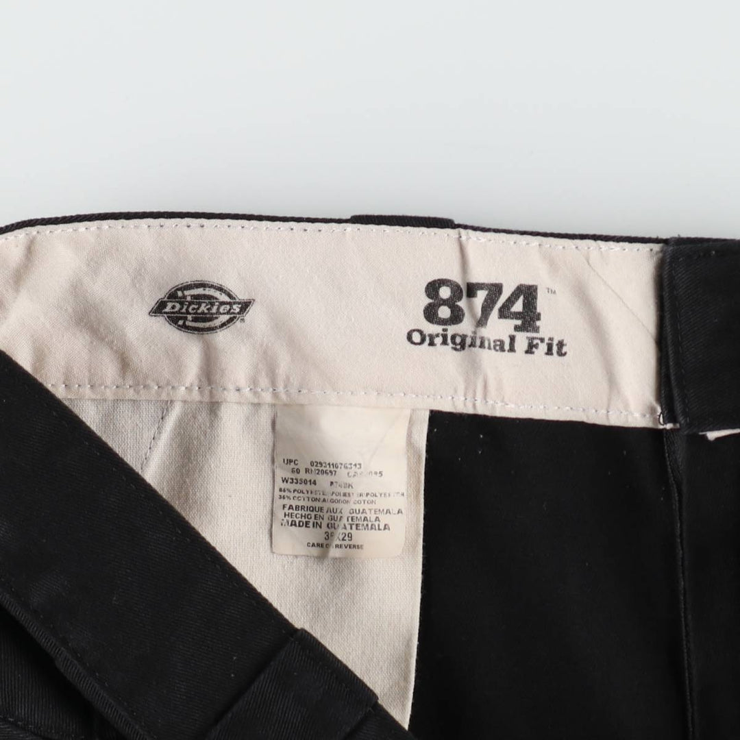 Dickies 874 Original Fit Work Pants for Men, W37 polyester black type Vintage Second Hand