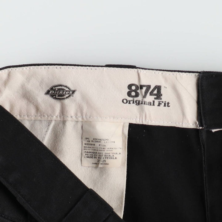 Dickies 874 Original Fit Work Pants for Men, W37 polyester black type Vintage Second Hand