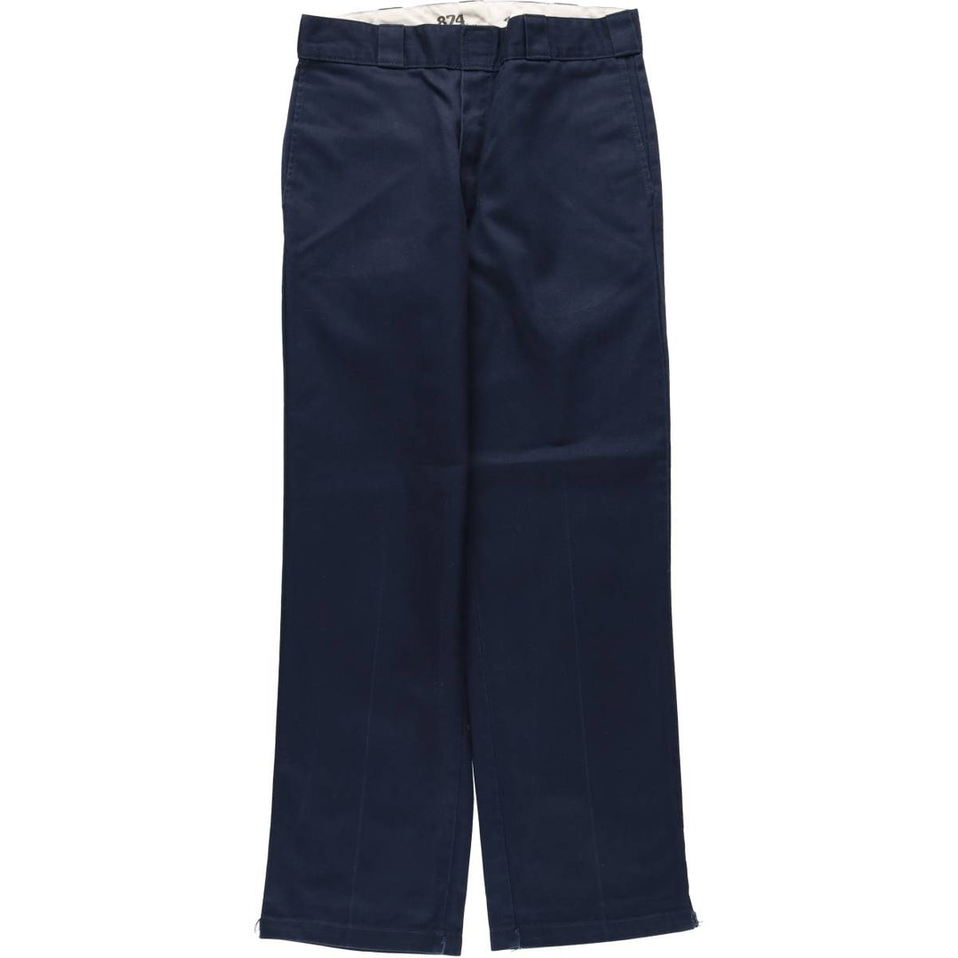 Dickies 874 Original Fit Work Pants for Men, W32 equivalent polyester navy blue type Vintage Second Hand