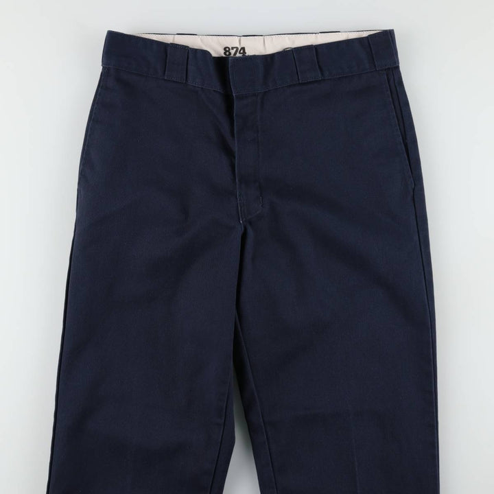 Dickies 874 Original Fit Work Pants for Men, W32 equivalent polyester navy blue type Vintage Second Hand