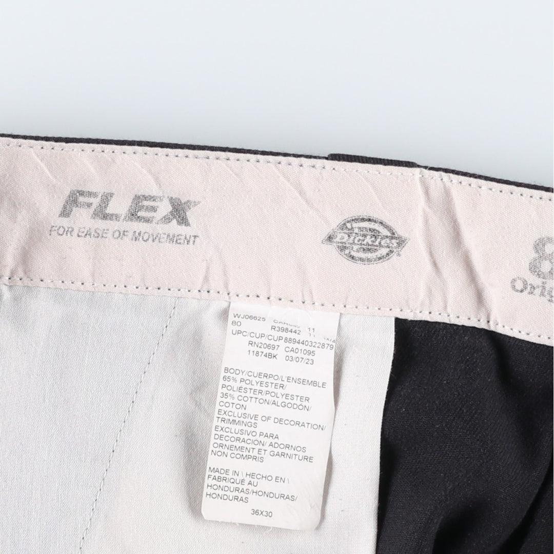 Dickies 874 Flex Original Fit Work Pants, Men's, Size 36 polyester black type Vintage Second Hand