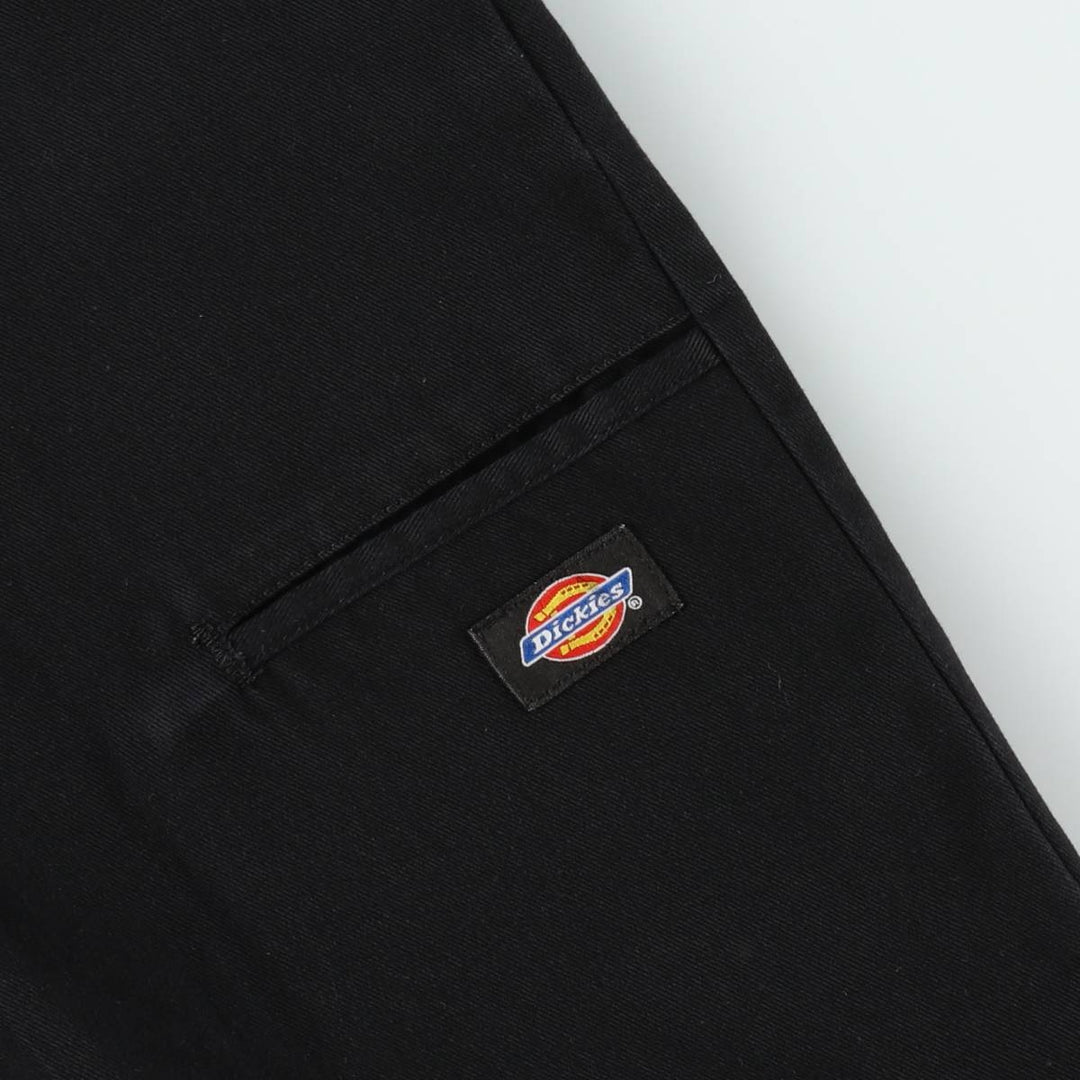 2000s-era Dickies work pants, men's size W36 (approx.) polyester black type Vintage Second Hand