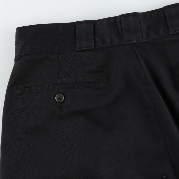 2000s-era Dickies work pants, men's size W36 (approx.) polyester black type Vintage Second Hand