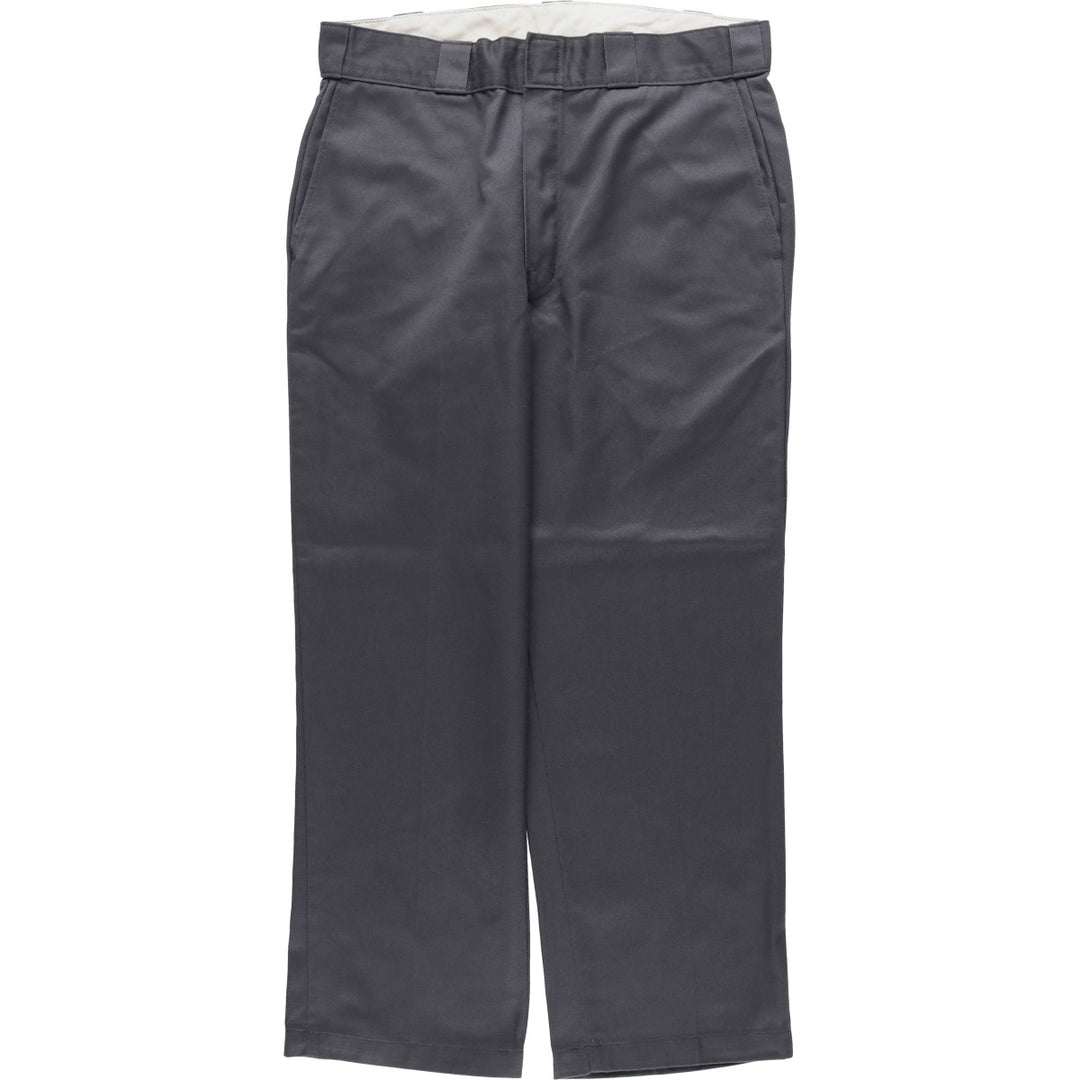 Dickies Work Pants Men's W34 polyester gray type Vintage Second Hand