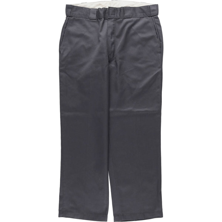 Dickies Work Pants Men's W34 polyester gray type Vintage Second Hand