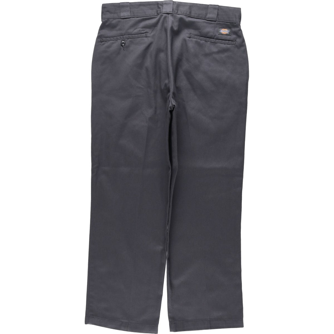 Dickies Work Pants Men's W34 polyester gray type Vintage Second Hand