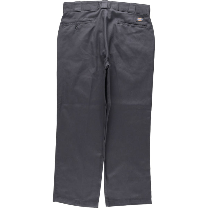 Dickies Work Pants Men's W34 polyester gray type Vintage Second Hand