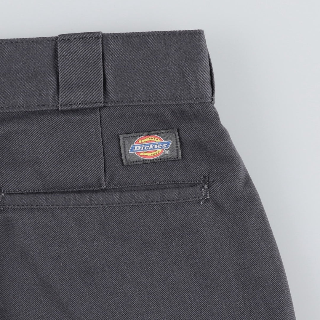 Dickies Work Pants Men's W34 polyester gray type Vintage Second Hand