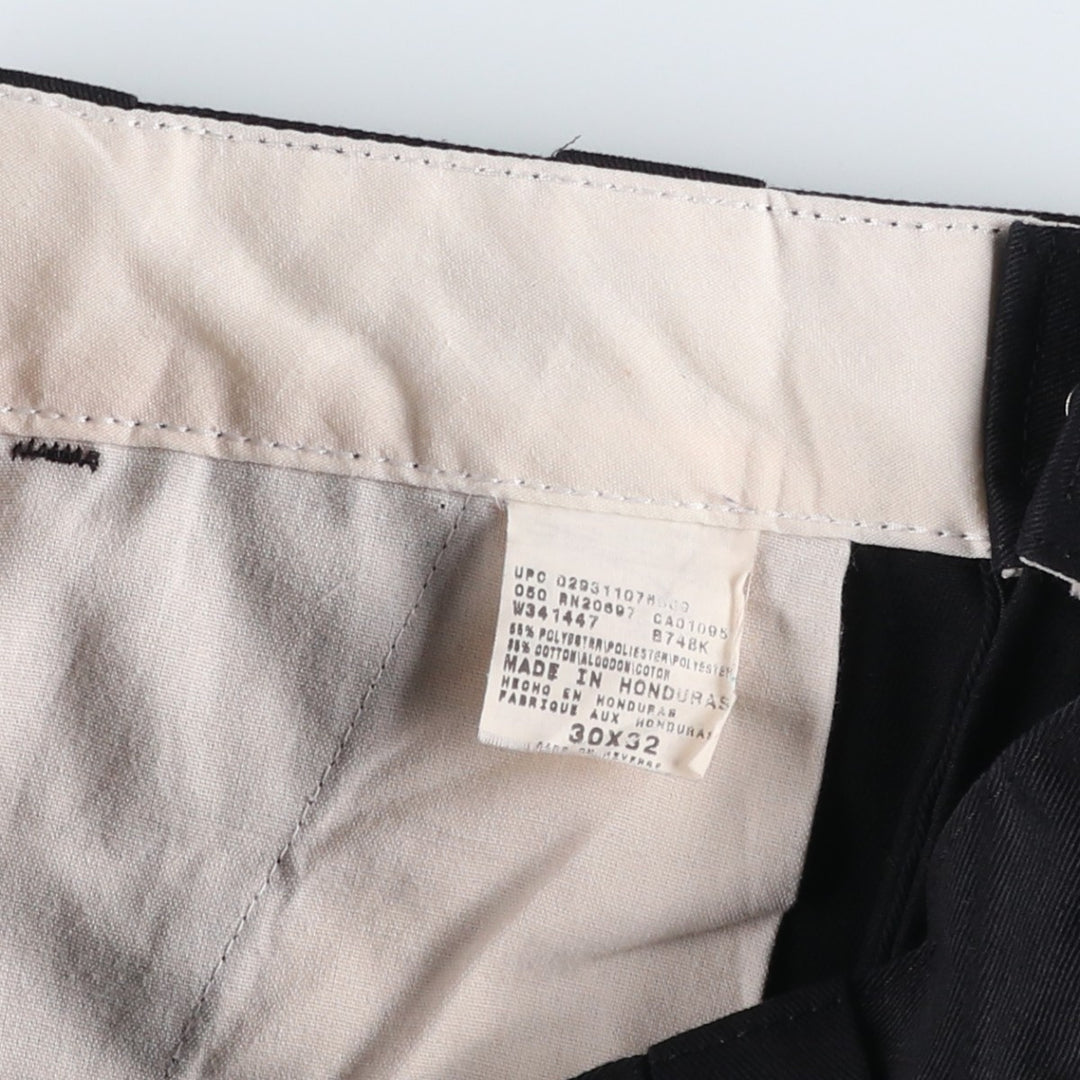 Dickies Work Pants Men's W30 equivalent polyester black type Vintage Second Hand