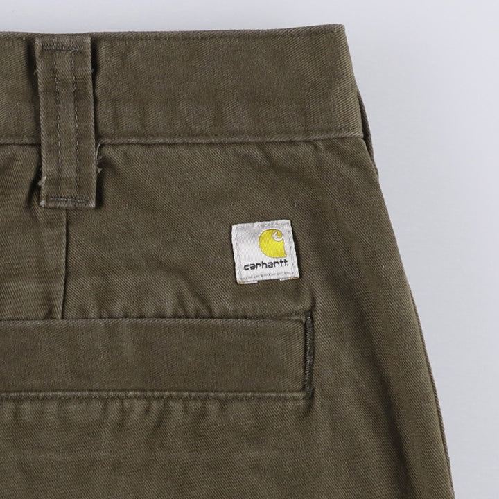 Carhartt Relaxed Fit Work Pants, Men's W35 (approx.) cotton Khaki type Vintage Second Hand