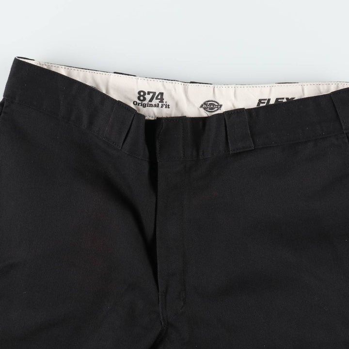 Dickies 874 Flex Original Fit Work Pants, Men's, Size 35 polyester black type Vintage Second Hand