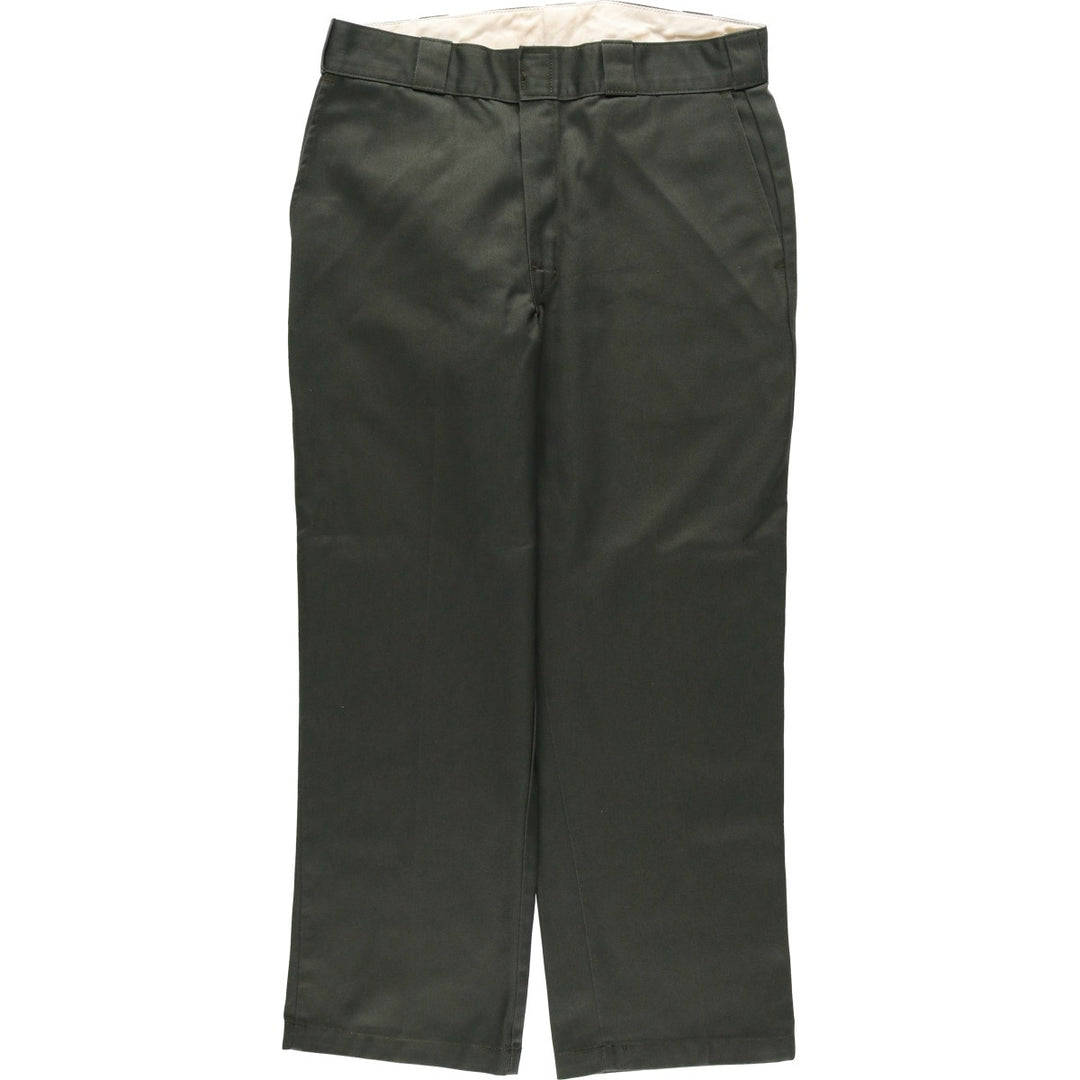 Dickies Work Pants Men's W34 polyester Khaki type Vintage Second Hand