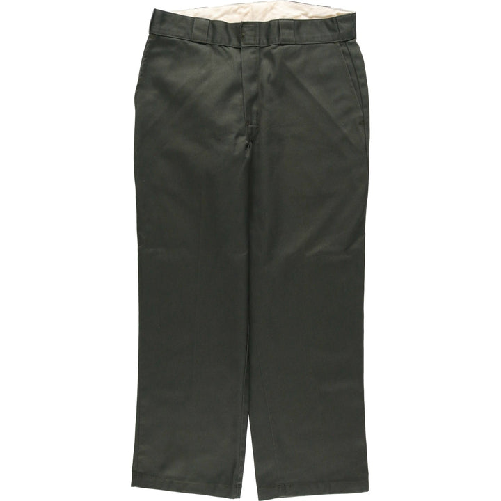 Dickies Work Pants Men's W34 polyester Khaki type Vintage Second Hand