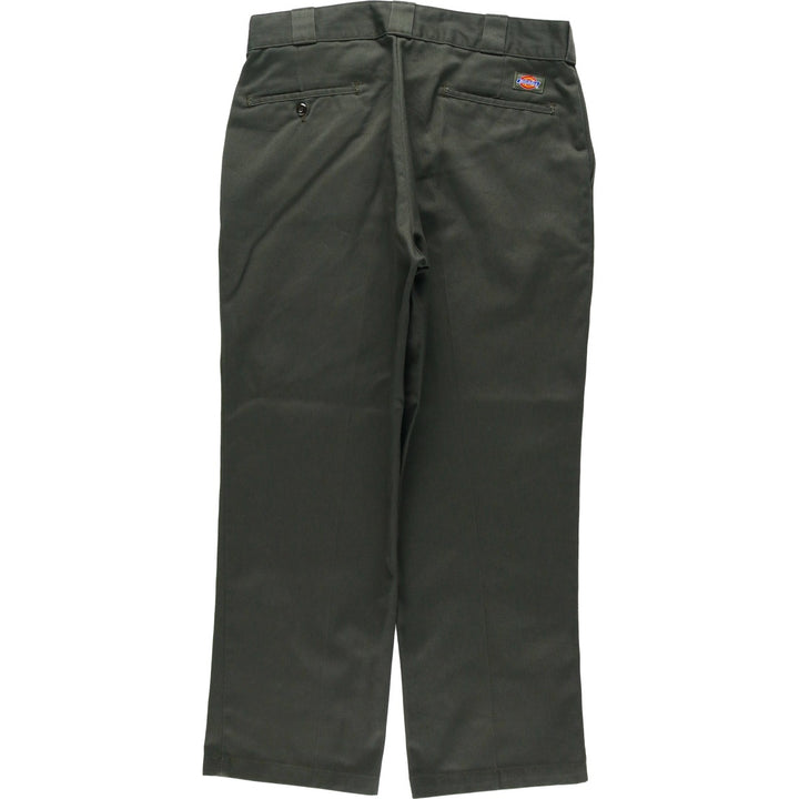 Dickies Work Pants Men's W34 polyester Khaki type Vintage Second Hand