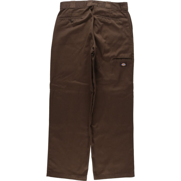 Dickies Double Knee Work Pants Men's W34 polyester brown type Vintage Second Hand