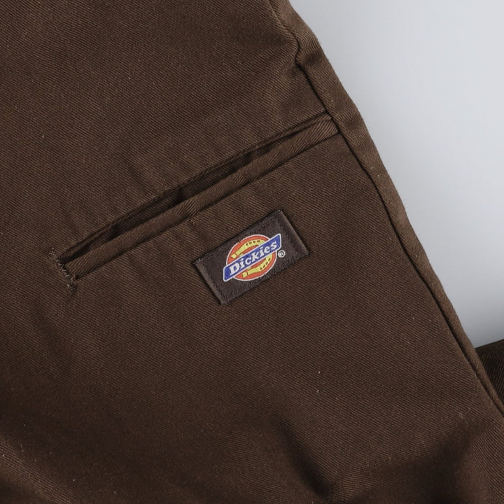 Dickies Double Knee Work Pants Men's W34 polyester brown type Vintage Second Hand