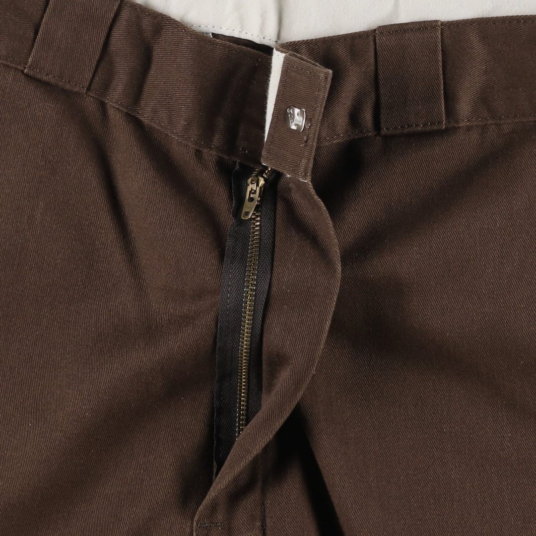 Dickies Double Knee Work Pants Men's W34 polyester brown type Vintage Second Hand