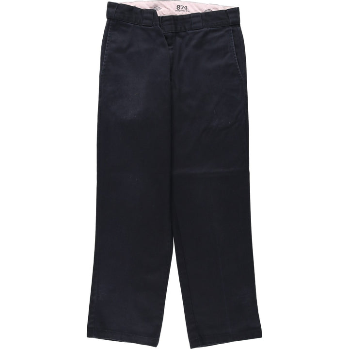 Dickies 874 Original Fit Work Pants, Men's, Size W34 polyester black type Vintage Second Hand