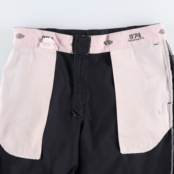 Dickies 874 Original Fit Work Pants, Men's, Size W34 polyester black type Vintage Second Hand