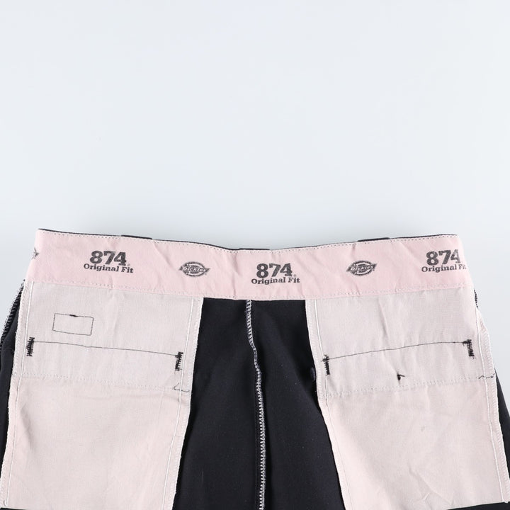 Dickies 874 Original Fit Work Pants, Men's, Size W34 polyester black type Vintage Second Hand