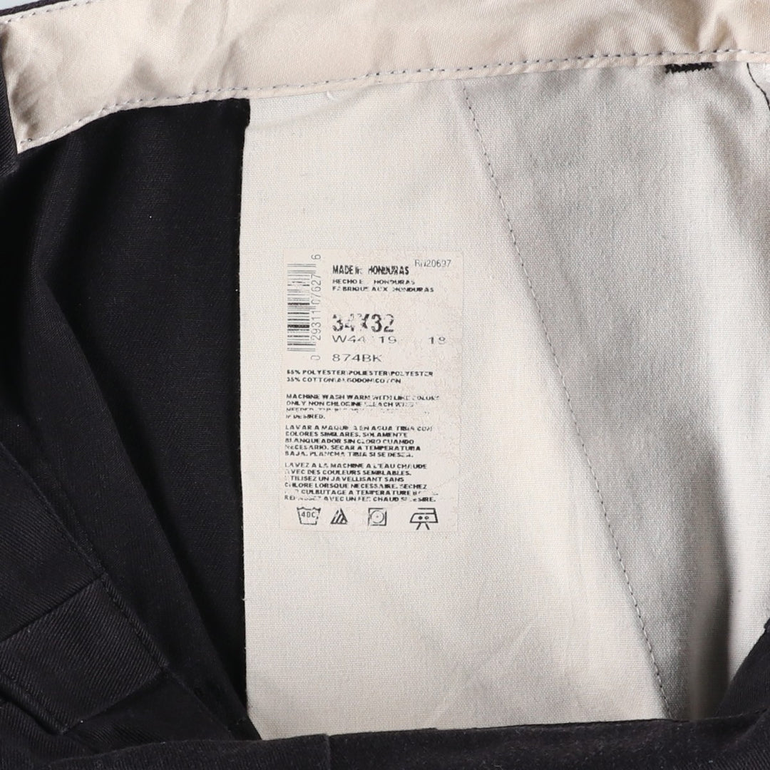 Dickies Work Pants Men's W34 polyester black type Vintage Second Hand