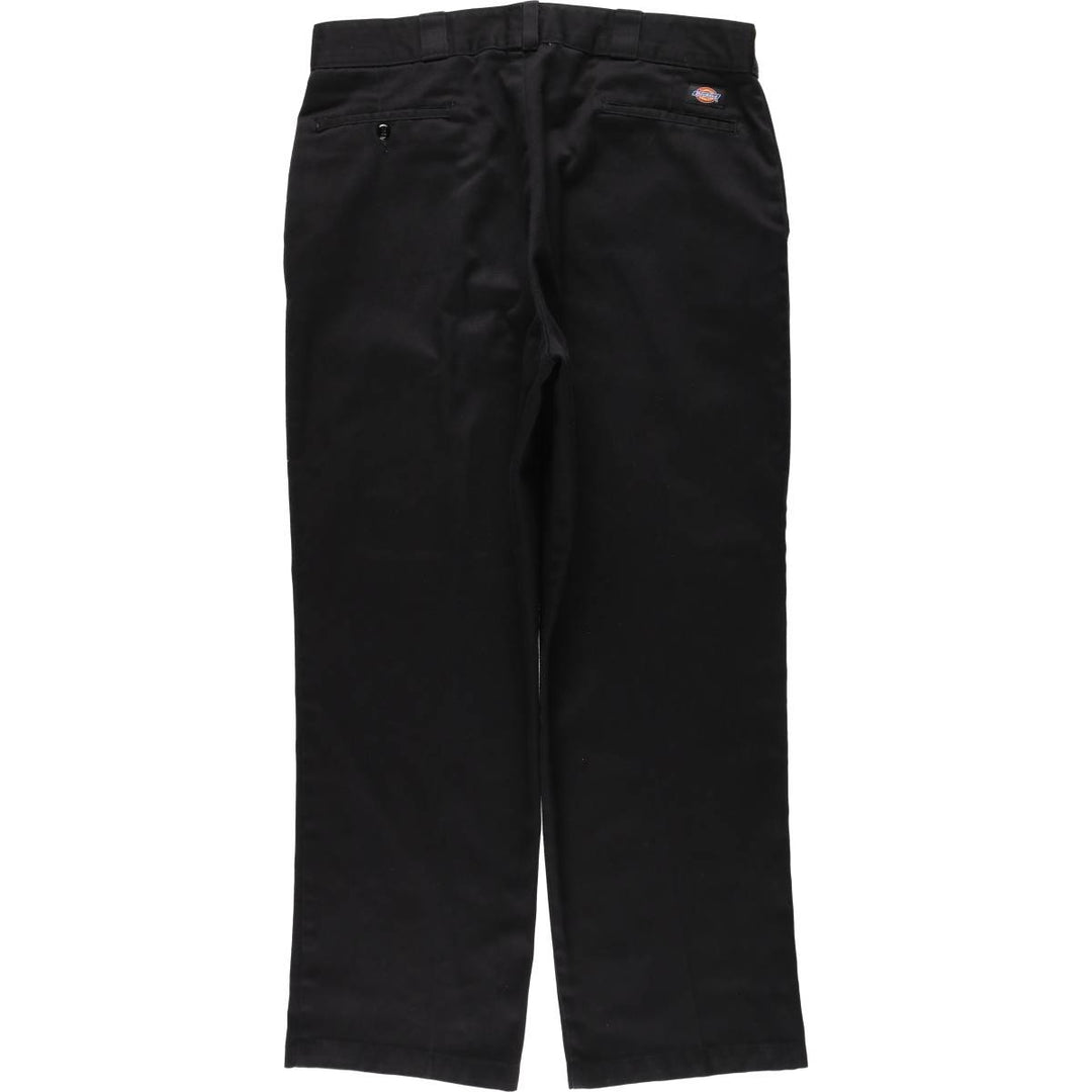 Dickies Work Pants Men's W37 polyester black type Vintage Second Hand