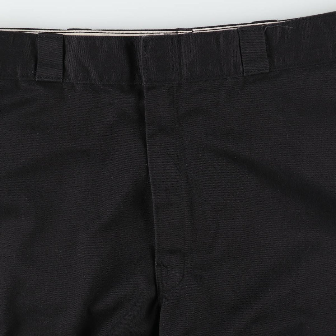 Dickies Work Pants Men's W37 polyester black type Vintage Second Hand