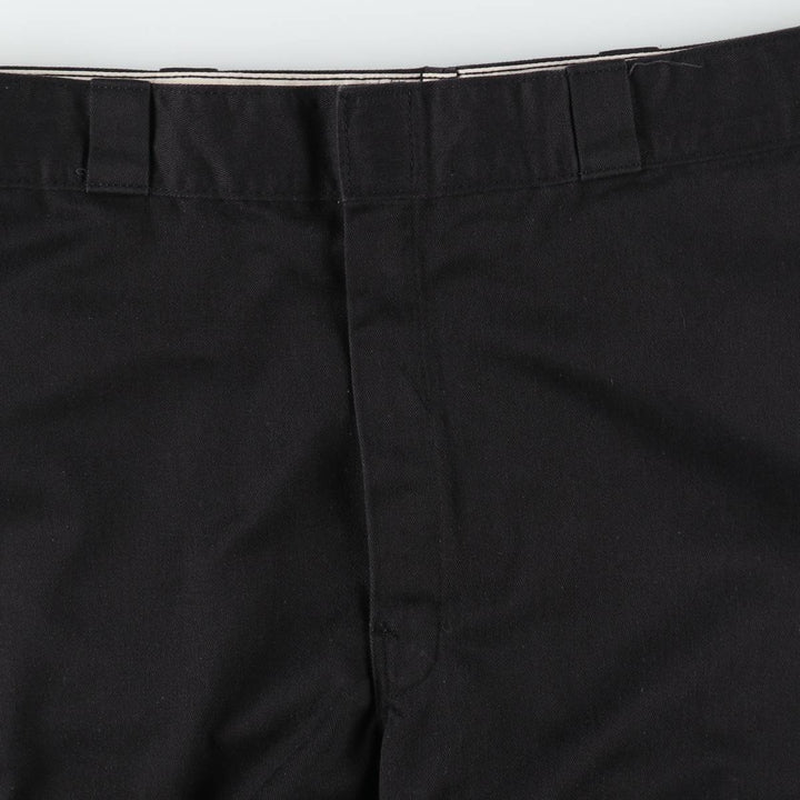 Dickies Work Pants Men's W37 polyester black type Vintage Second Hand