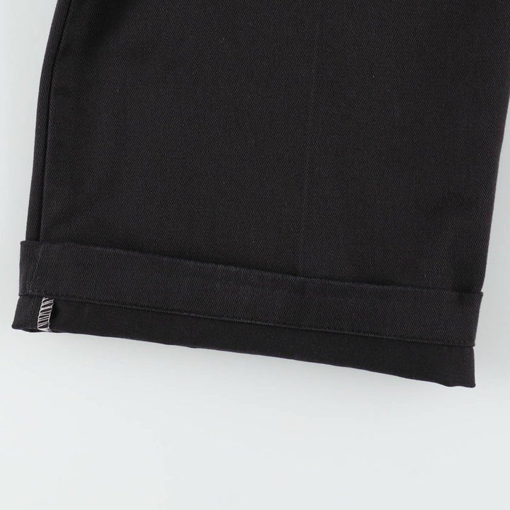 Dickies Work Pants Men's W37 polyester black type Vintage Second Hand