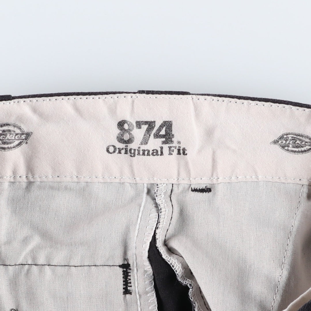 Dickies 874 Original Fit Work Pants for Men, W32 equivalent polyester black type Vintage Second Hand