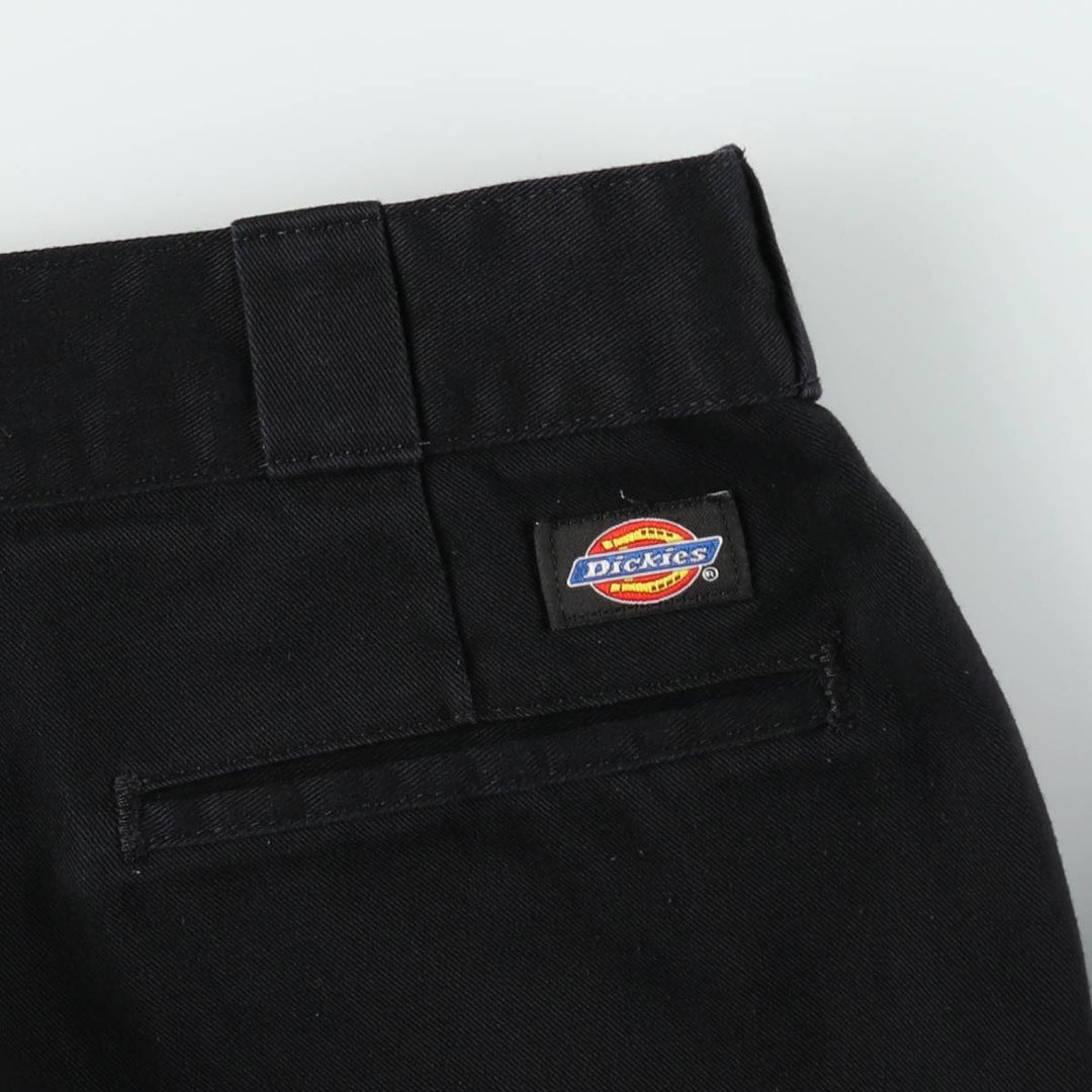 Dickies Work Pants Men's W34 cotton black type Vintage Second Hand