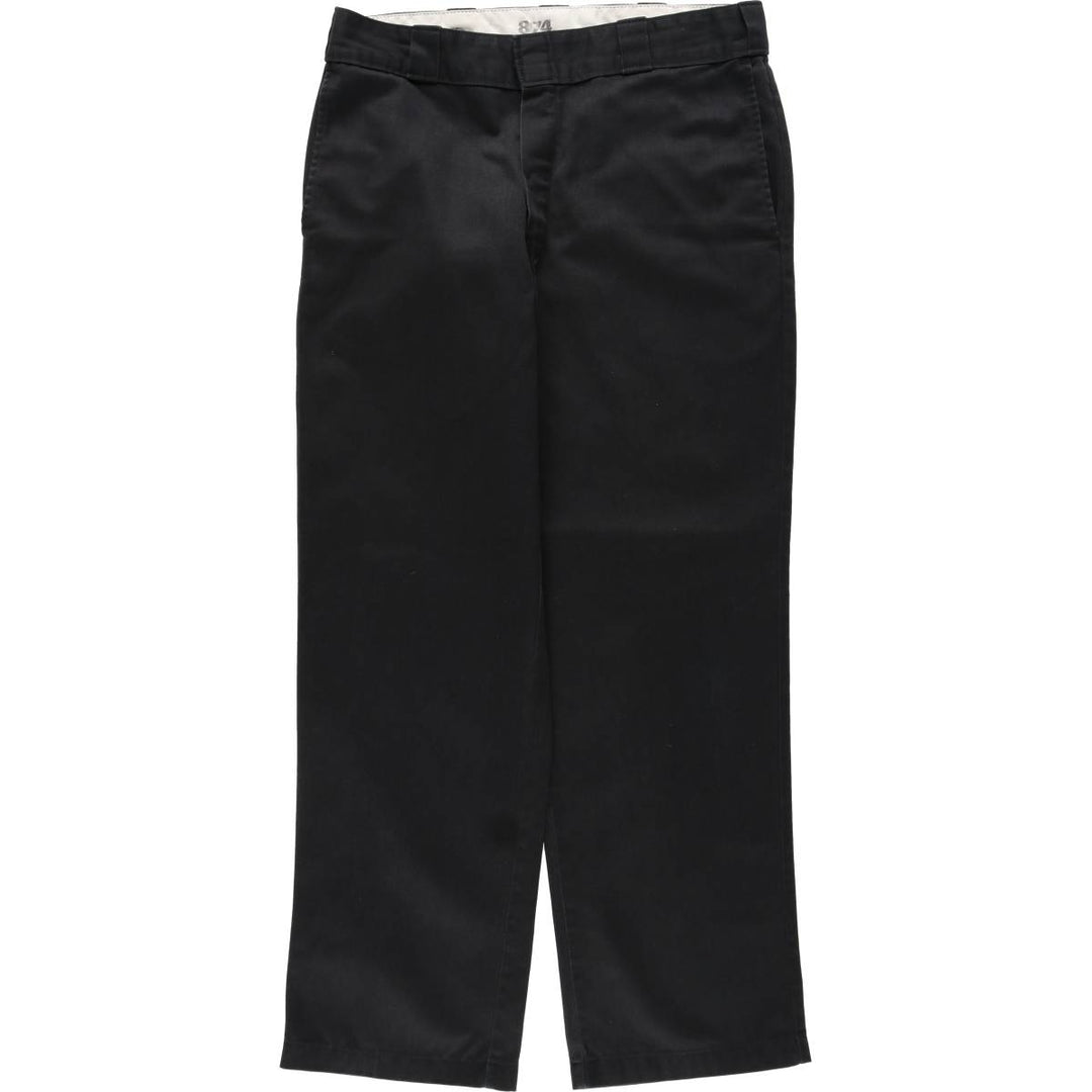 Dickies 874 Original Fit Work Pants, Men's, Size W34 cotton black type Vintage Second Hand