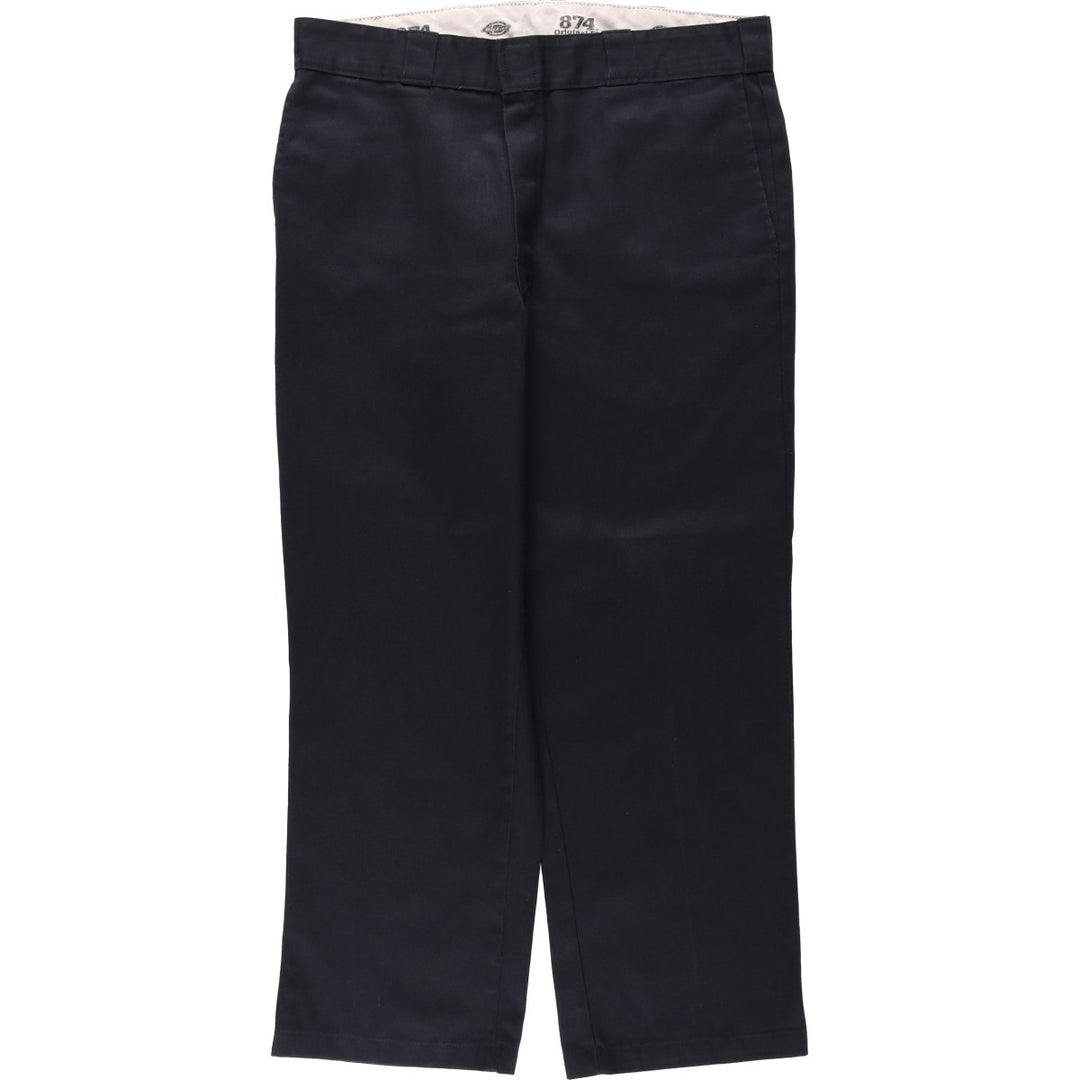 Dickies 874 ORIGINAL FIT Work Pants for Men, Size W36 polyester black type Vintage Second Hand