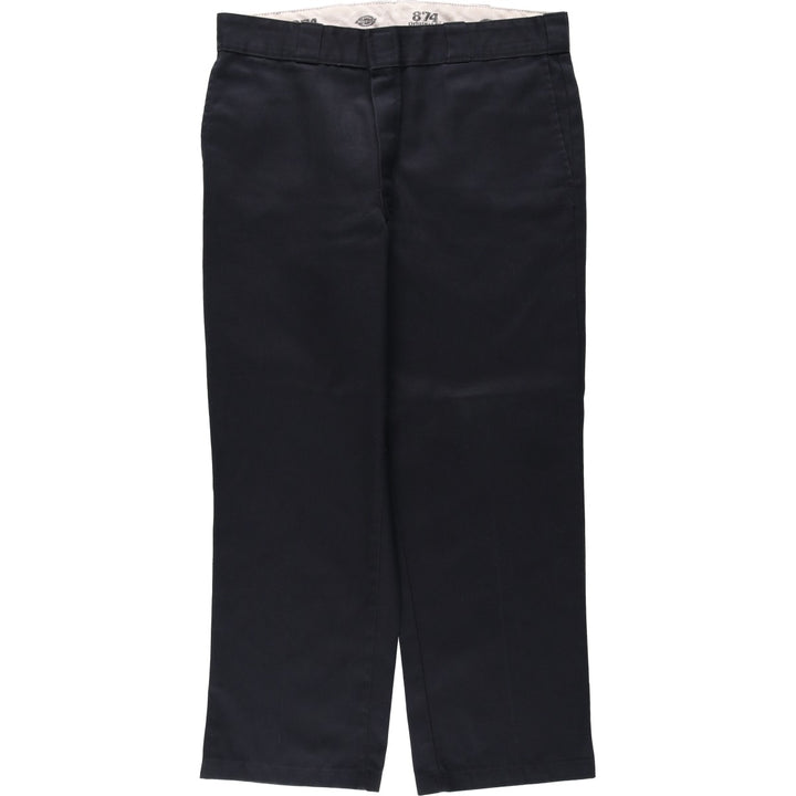 Dickies 874 ORIGINAL FIT Work Pants for Men, Size W36 polyester black type Vintage Second Hand
