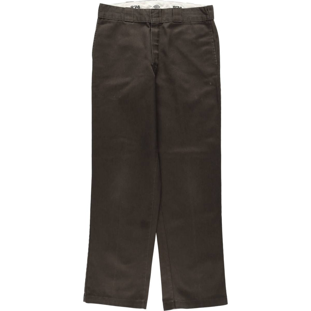Dickies 874 Original Fit Work Pants, Men's, Size W33 cotton brown type Vintage Second Hand