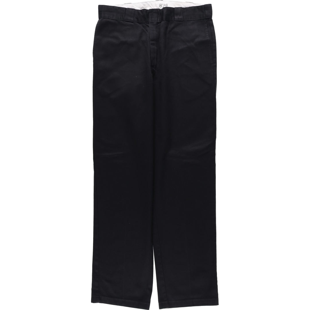 Dickies 874 Original Fit Work Pants, Men's, Size W34 polyester black type Vintage Second Hand