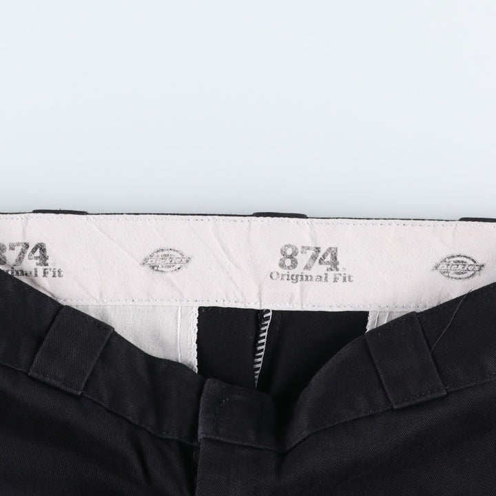 Dickies 874 Original Fit Work Pants, Men's, Size W34 polyester black type Vintage Second Hand