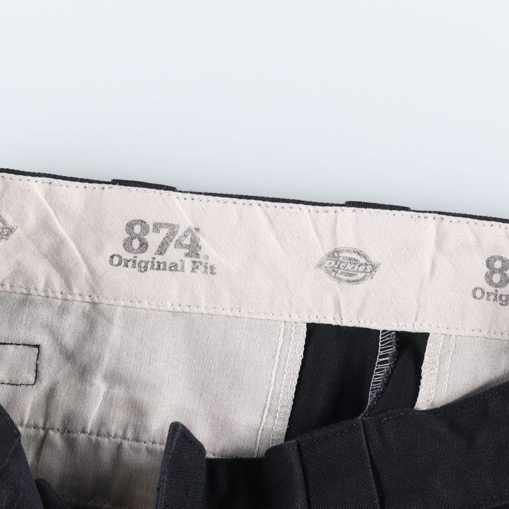 Dickies 874 Original Fit Work Pants for Men, W32 equivalent polyester black type Vintage Second Hand