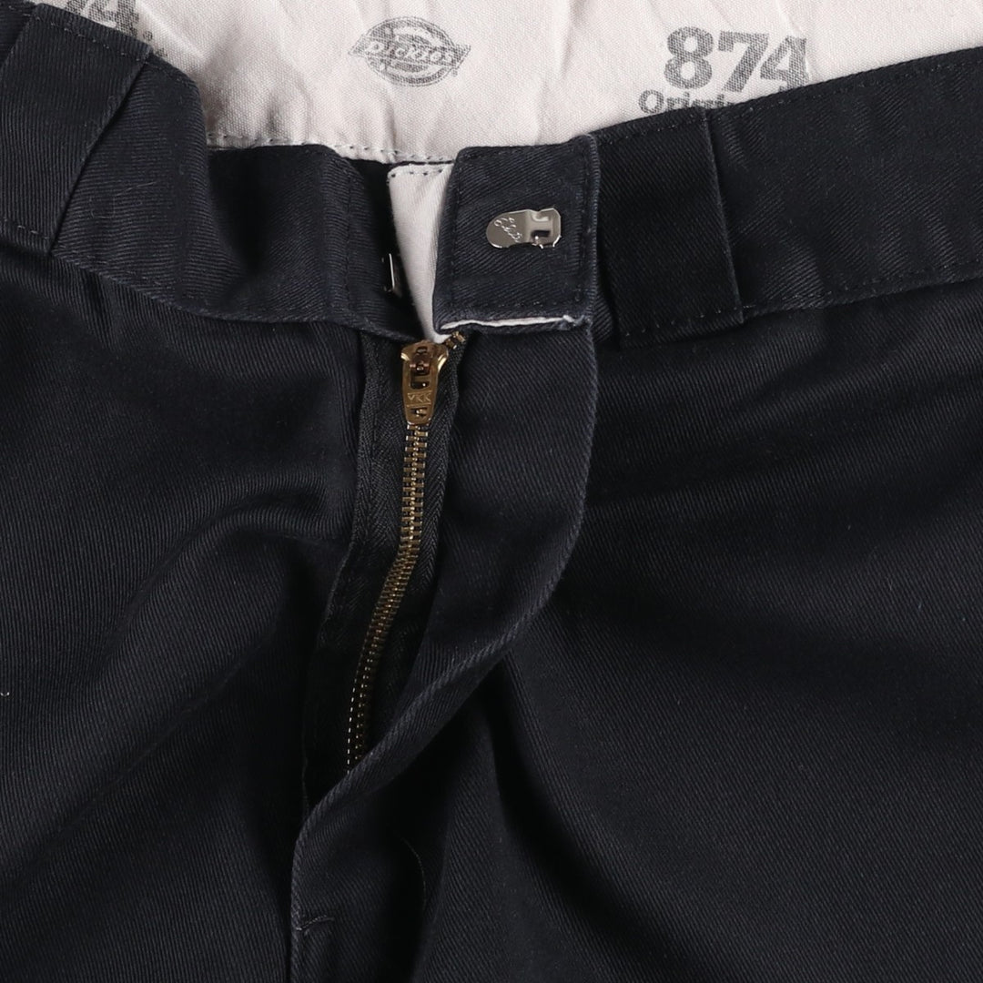 Dickies 874 Original Fit Work Pants for Men, W32 equivalent polyester black type Vintage Second Hand