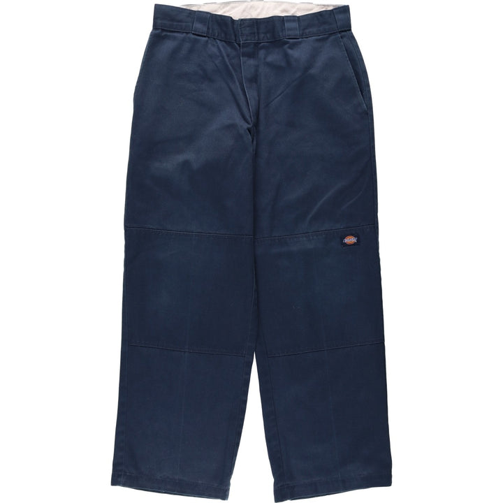 Dickies Double Knee Work Pants Men's W33 unclear navy blue type Vintage Second Hand