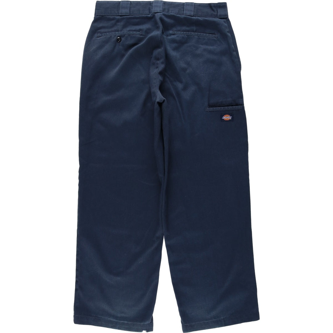 Dickies Double Knee Work Pants Men's W33 unclear navy blue type Vintage Second Hand