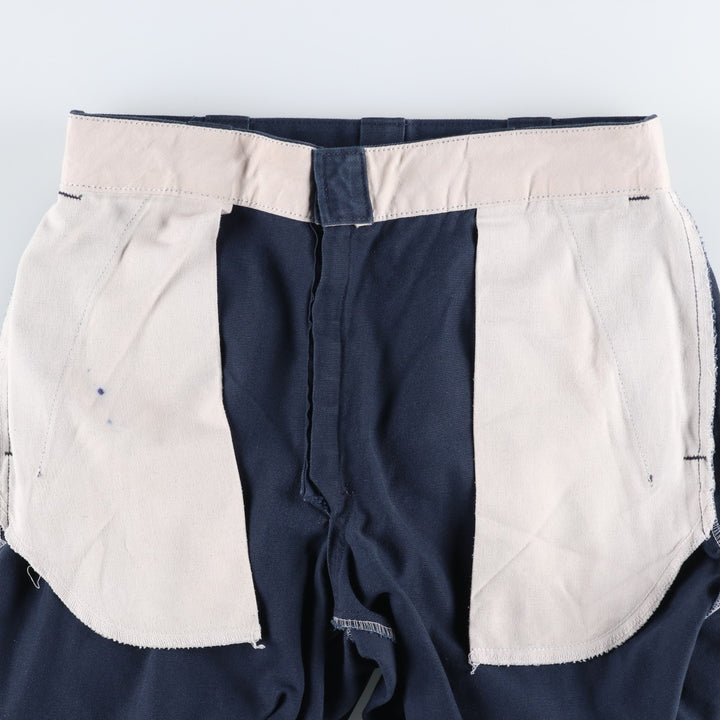 Dickies Double Knee Work Pants Men's W33 unclear navy blue type Vintage Second Hand