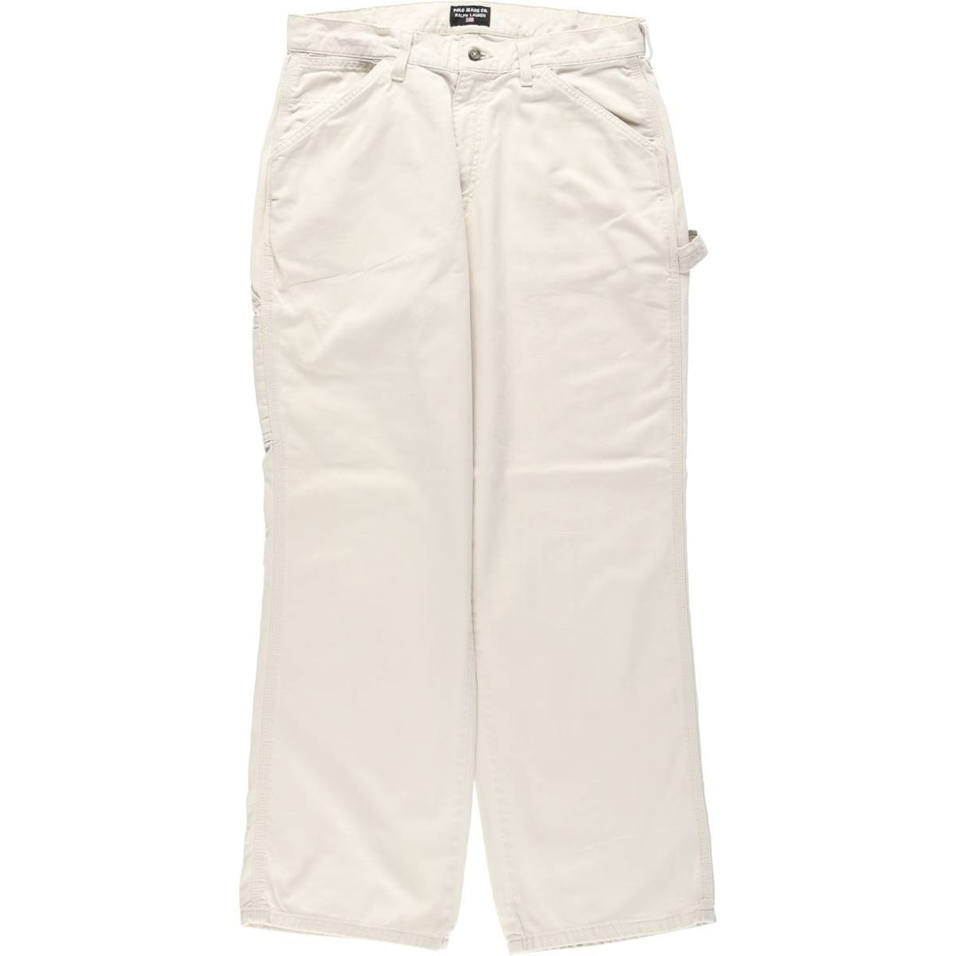 2000'S Ralph Lauren POLO JEANS COMPANY Painter Pants, Men's W33 (approx.) cotton Beige type Vintage Second Hand