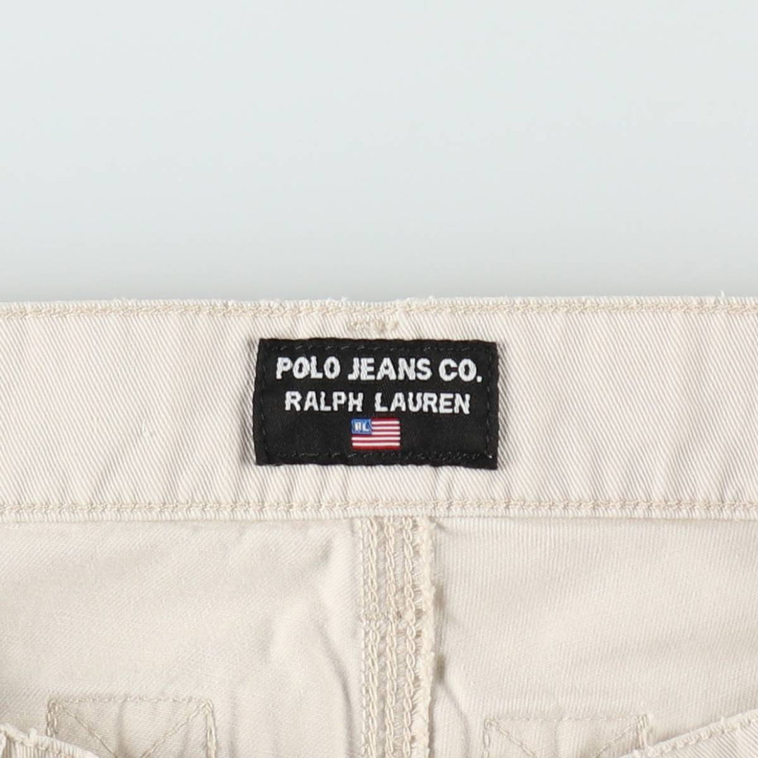 2000'S Ralph Lauren POLO JEANS COMPANY Painter Pants, Men's W33 (approx.) cotton Beige type Vintage Second Hand
