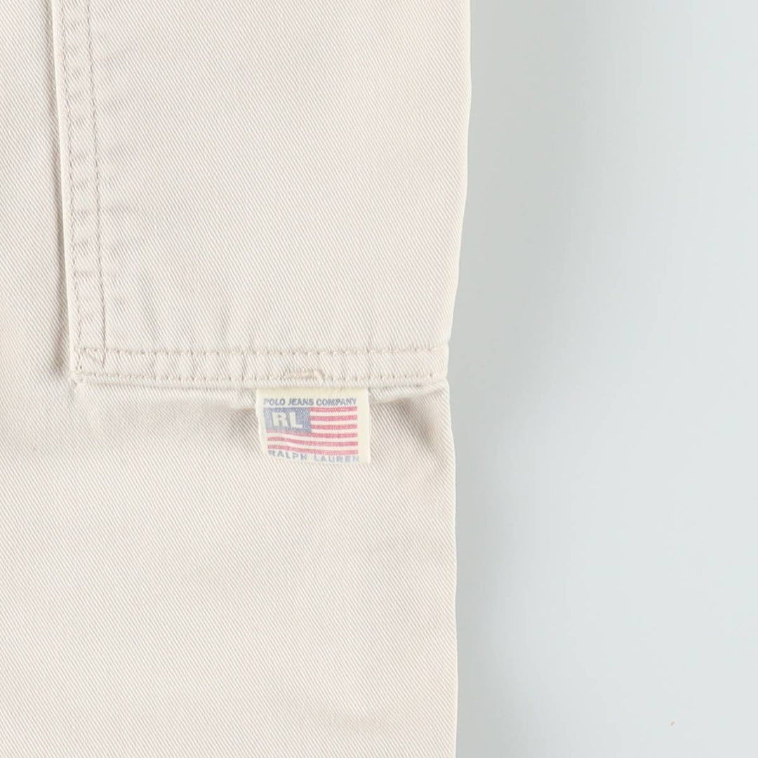 2000'S Ralph Lauren POLO JEANS COMPANY Painter Pants, Men's W33 (approx.) cotton Beige type Vintage Second Hand