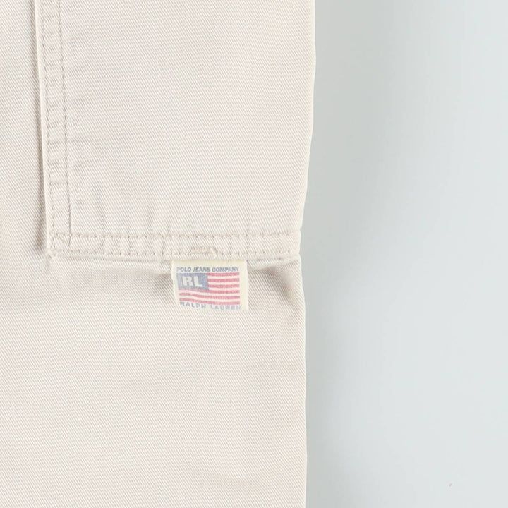 2000'S Ralph Lauren POLO JEANS COMPANY Painter Pants, Men's W33 (approx.) cotton Beige type Vintage Second Hand