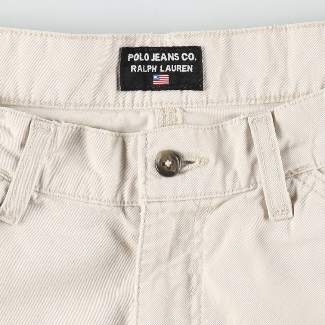 2000'S Ralph Lauren POLO JEANS COMPANY Painter Pants, Men's W33 (approx.) cotton Beige type Vintage Second Hand
