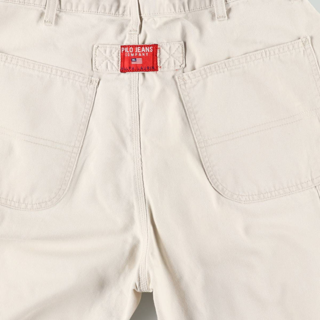 2000'S Ralph Lauren POLO JEANS COMPANY Painter Pants, Men's W33 (approx.) cotton Beige type Vintage Second Hand
