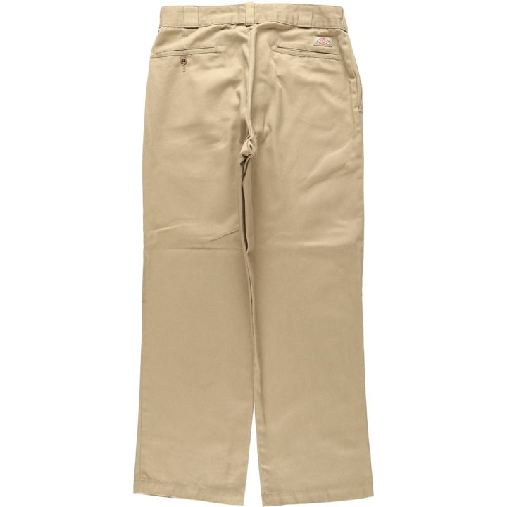 90'S Dickies Work Pants Made in USA Men's W34 Vintage polyester Beige type Vintage Second Hand